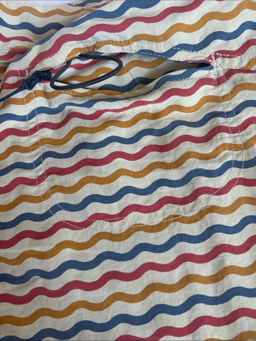 Patagonia Wavefarer board short 5” multicolor wavy stripe drawstring waist - Picture 10 of 16